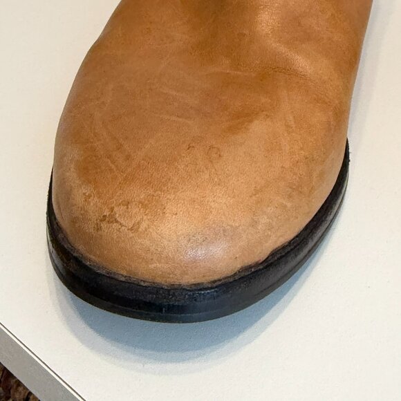 COLE HAAN Women’s Tan & Brown Pull-On Leather Ankle Boots (Women’s Size 8½ B) - Picture 11 of 13